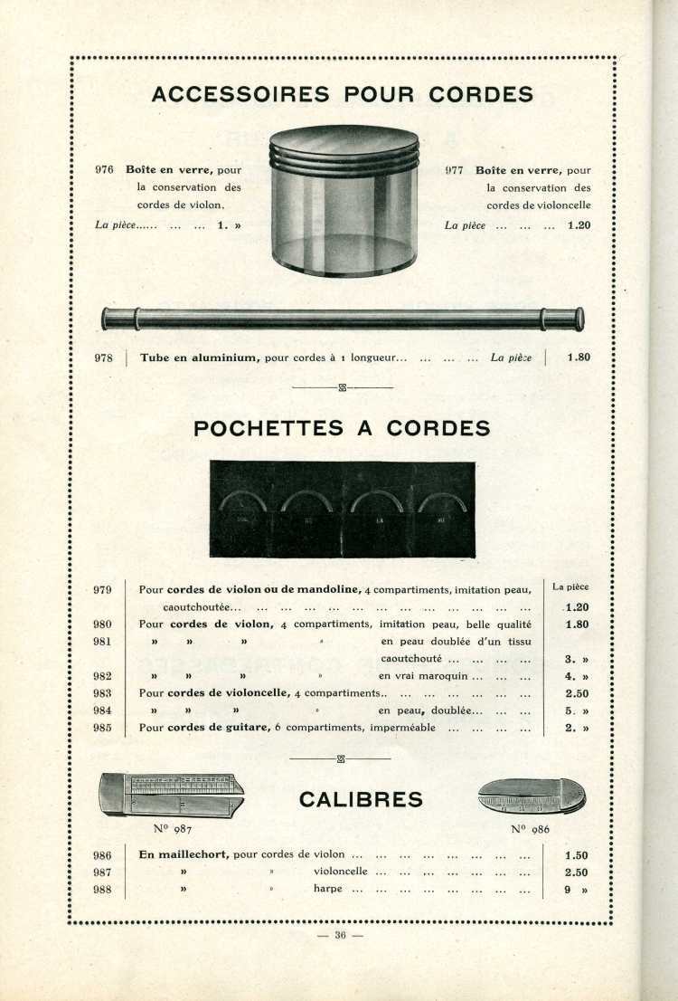 Catalogue Joseph Fissore de 1913.