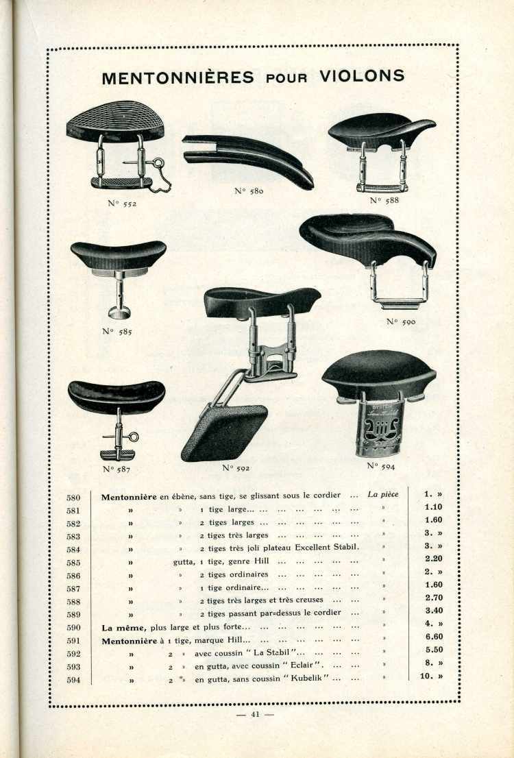 Catalogue Joseph Fissore de 1913.