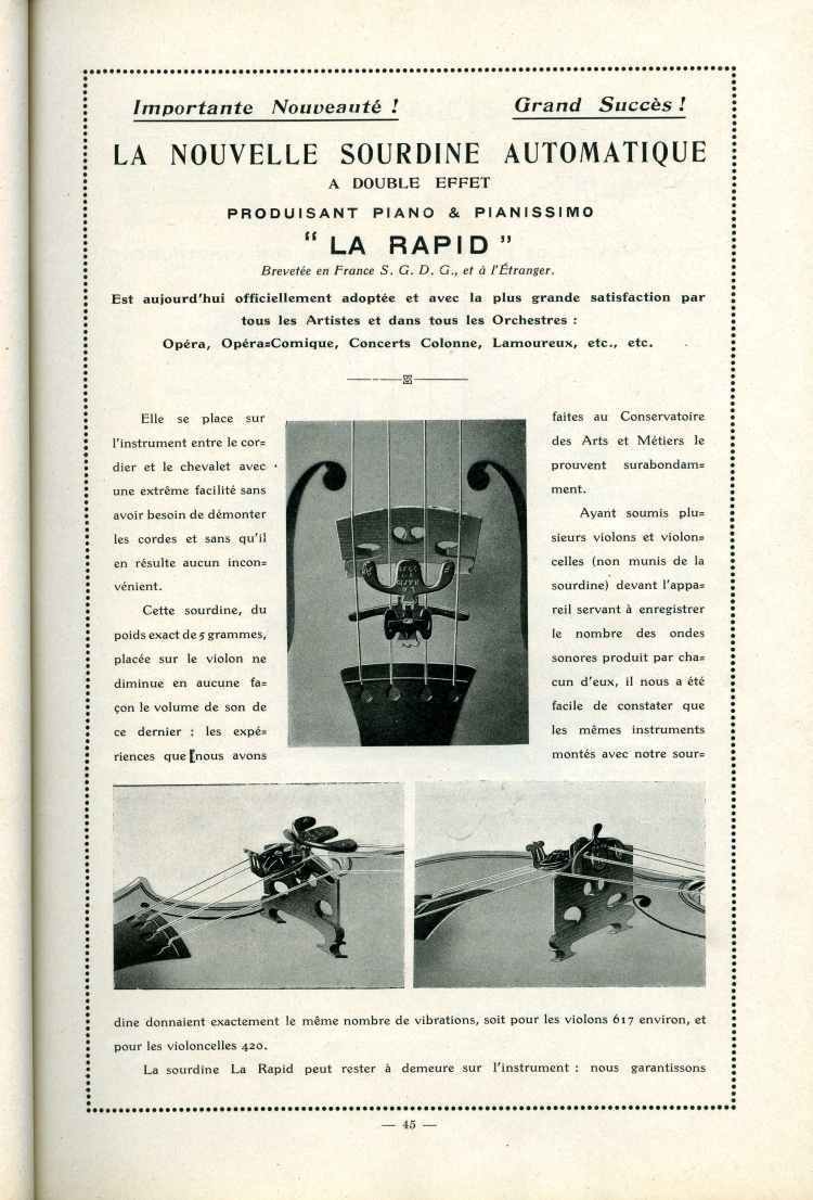 Catalogue Joseph Fissore de 1913.