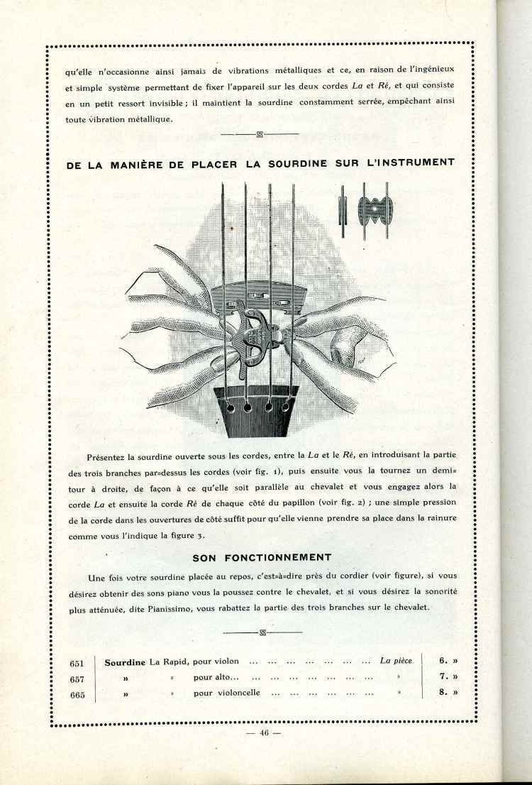 Catalogue Joseph Fissore de 1913.