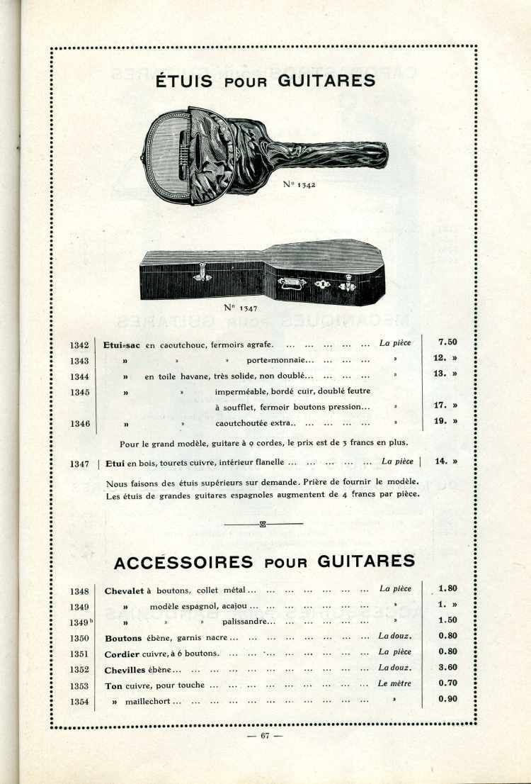 Catalogue Joseph Fissore de 1913.