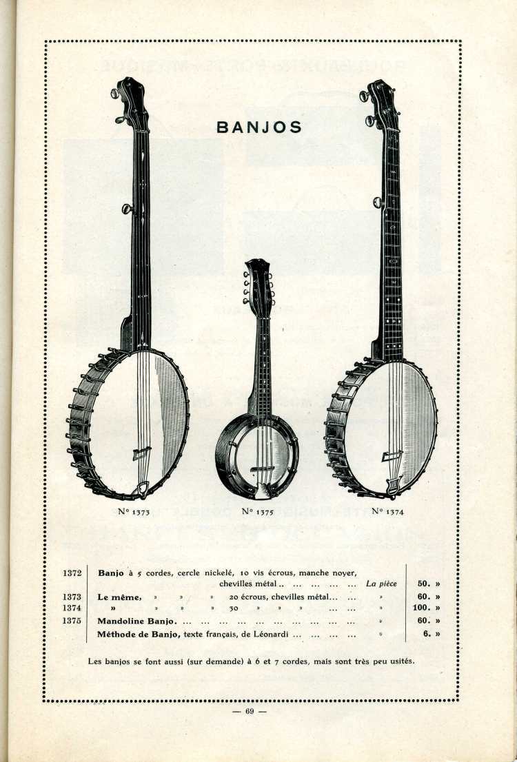 Catalogue Joseph Fissore de 1913.