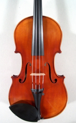 Violon entier fait par Eugne Guinot en 1960. Table.