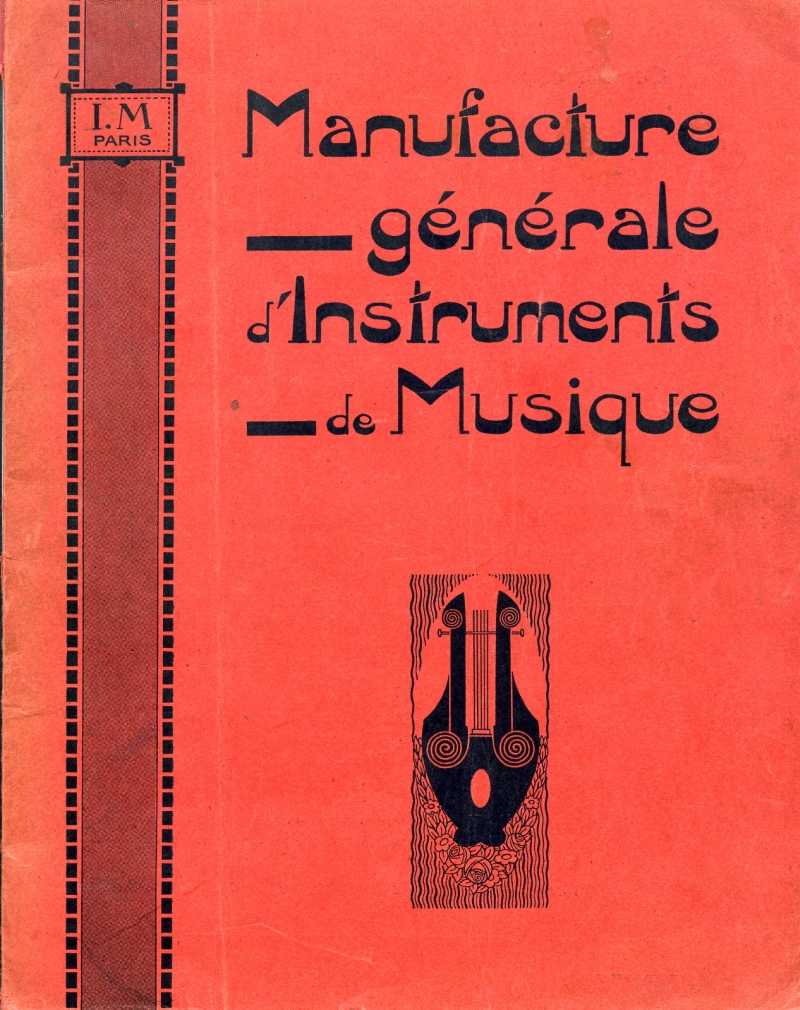 Catalogue I. M. Paris, Manufacture Gnrale d'Instruments de Musique.