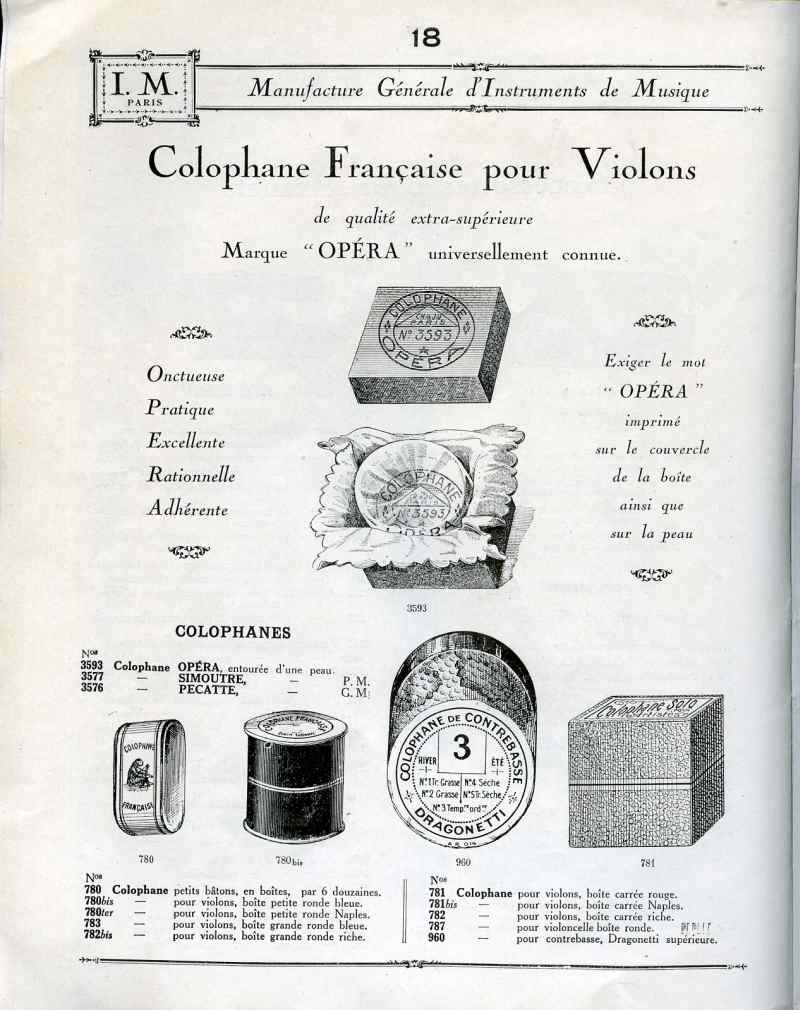 Catalogue I. M. Paris, Manufacture Gnrale d'Instruments de Musique.