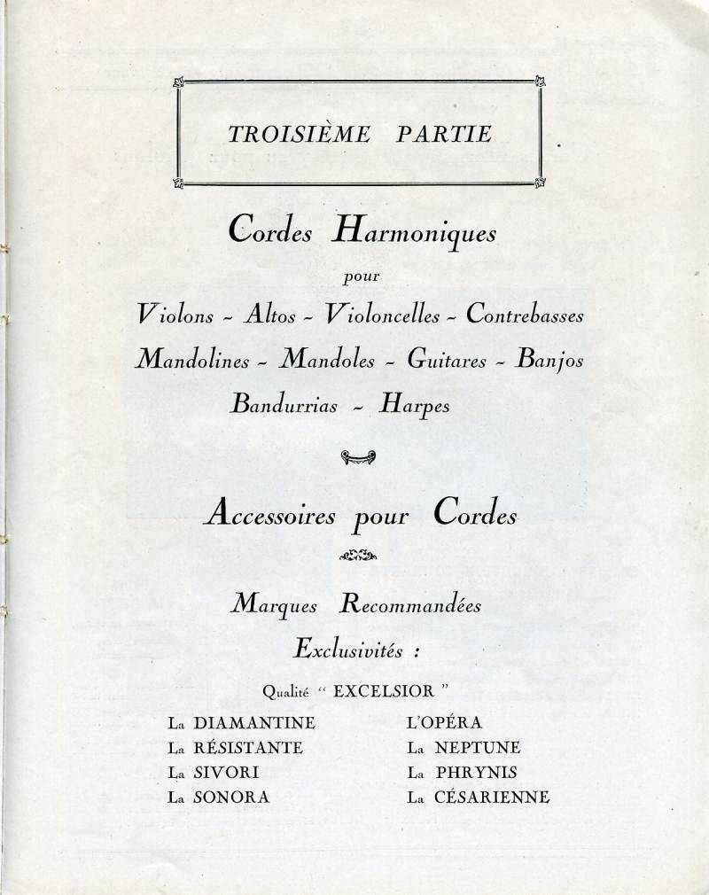 Catalogue I. M. Paris, Manufacture Gnrale d'Instruments de Musique.