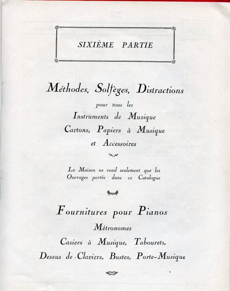 Catalogue I. M. Paris, Manufacture Gnrale d'Instruments de Musique.