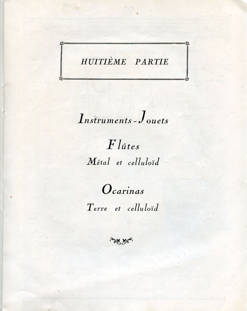 Catalogue I. M. Paris, Manufacture Gnrale d'Instruments de Musique.