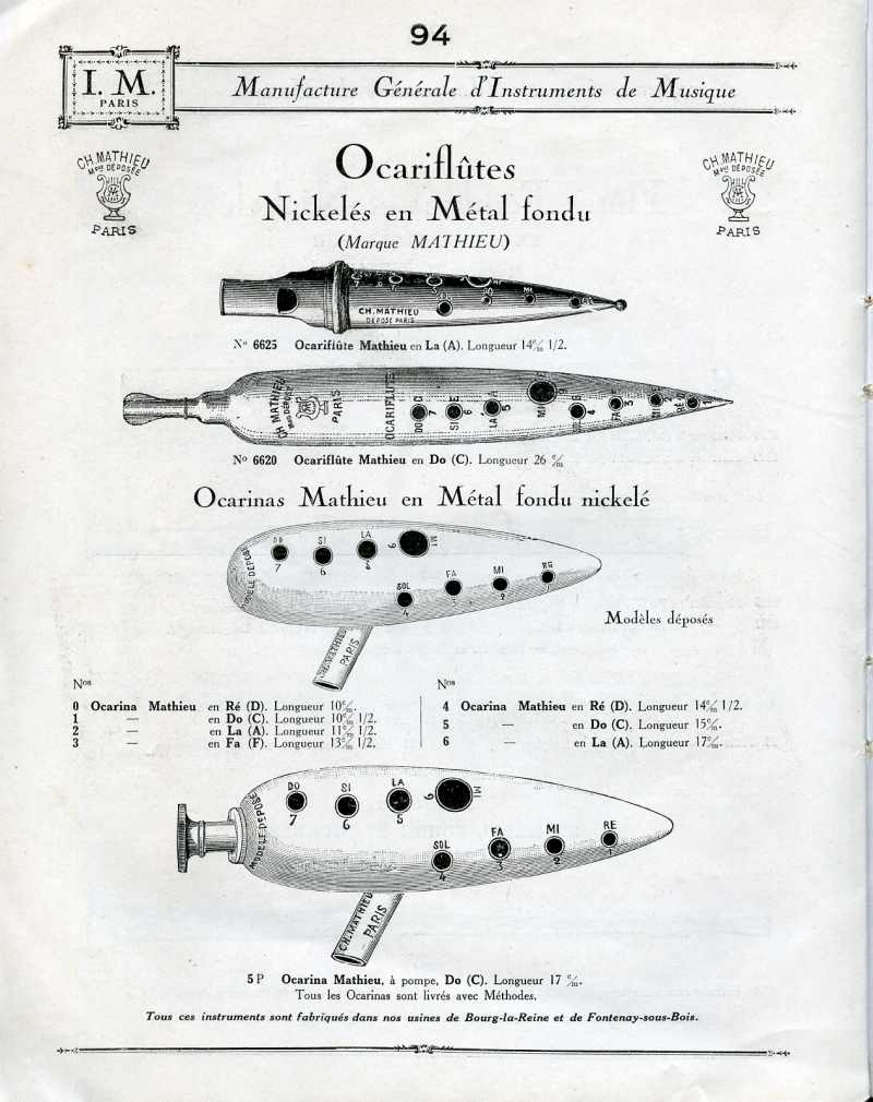 Catalogue I. M. Paris, Manufacture Gnrale d'Instruments de Musique.