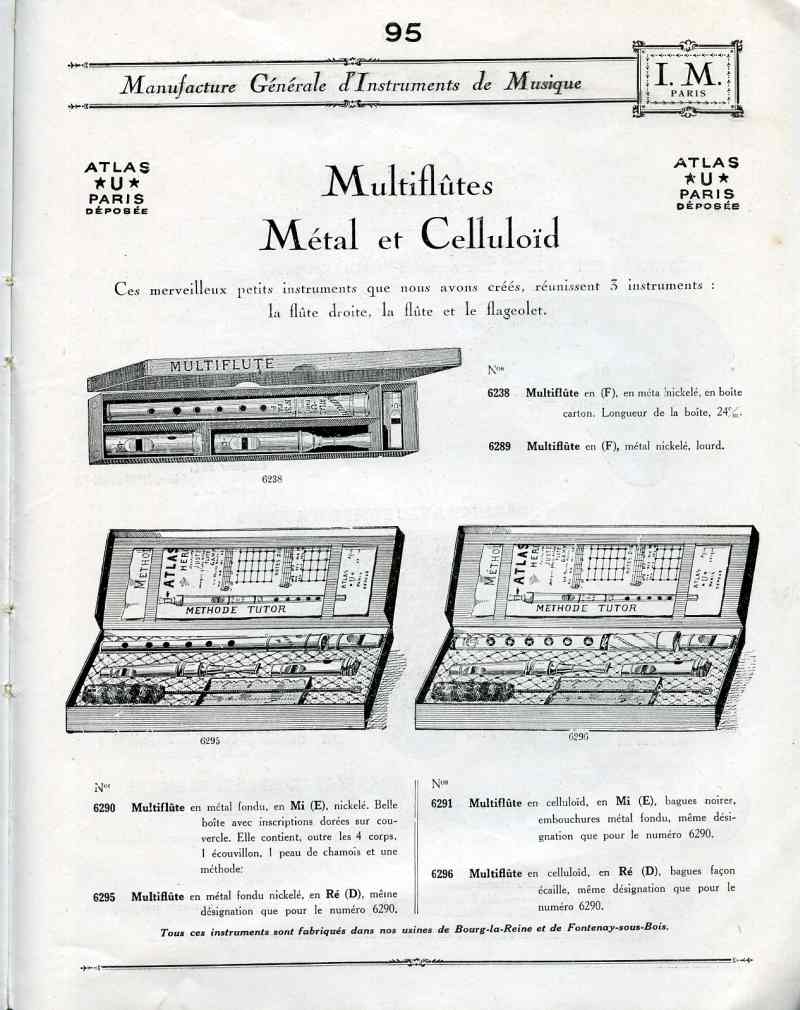 Catalogue I. M. Paris, Manufacture Gnrale d'Instruments de Musique.