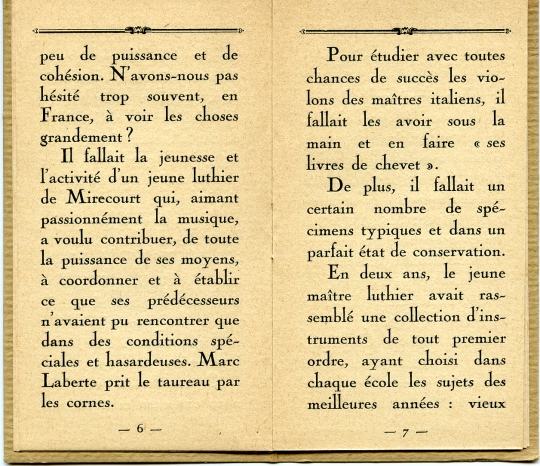 L'clat de la lutherie franaise. Laberte 1920.