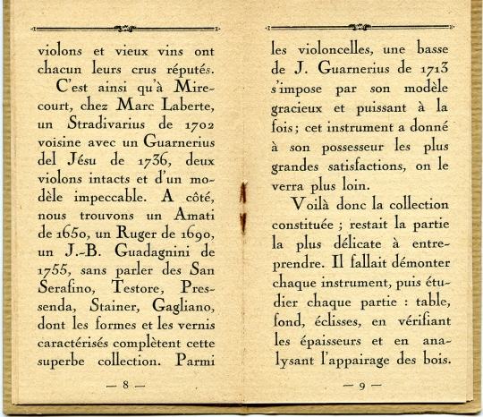 L'clat de la lutherie franaise. Laberte 1920.