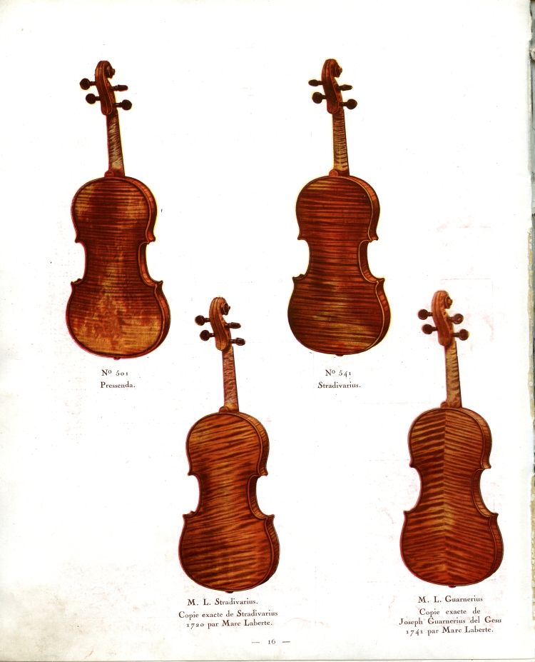 Catalogue de lutherie Laberte et Magni 1931.