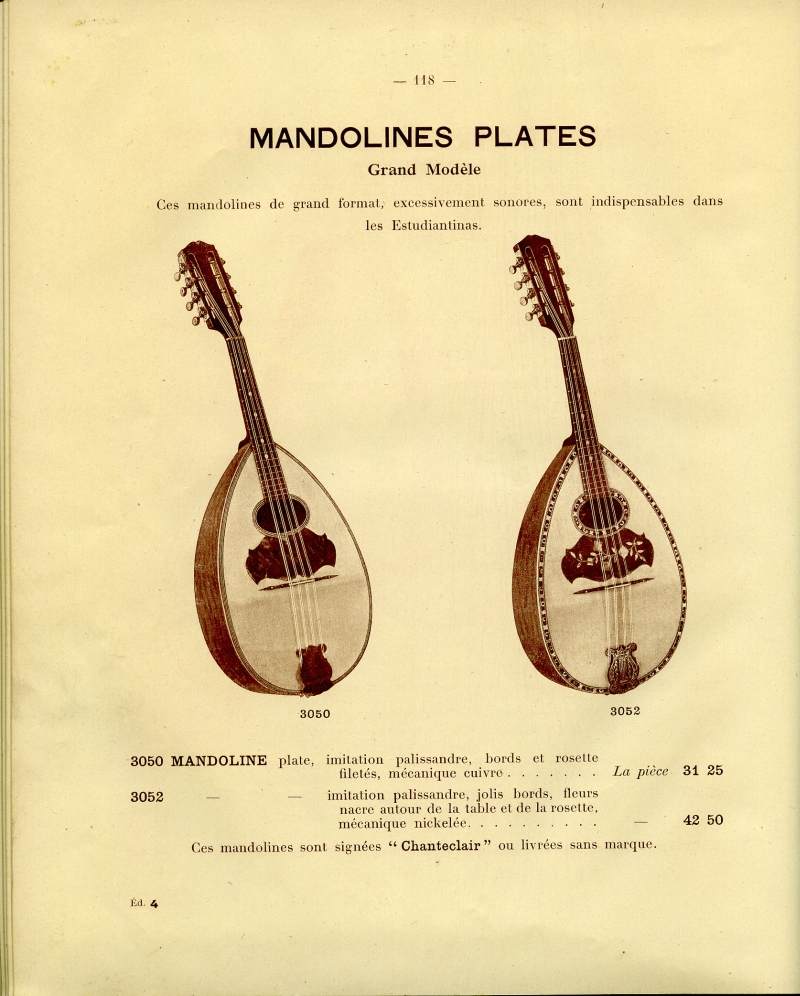 Catalogue gnral de lutherie Laberte  Mirecourt. 1912.