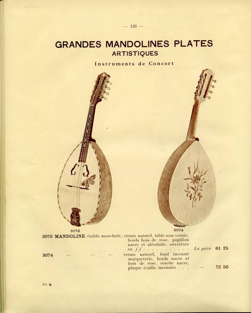 Catalogue gnral de lutherie Laberte  Mirecourt. 1912.