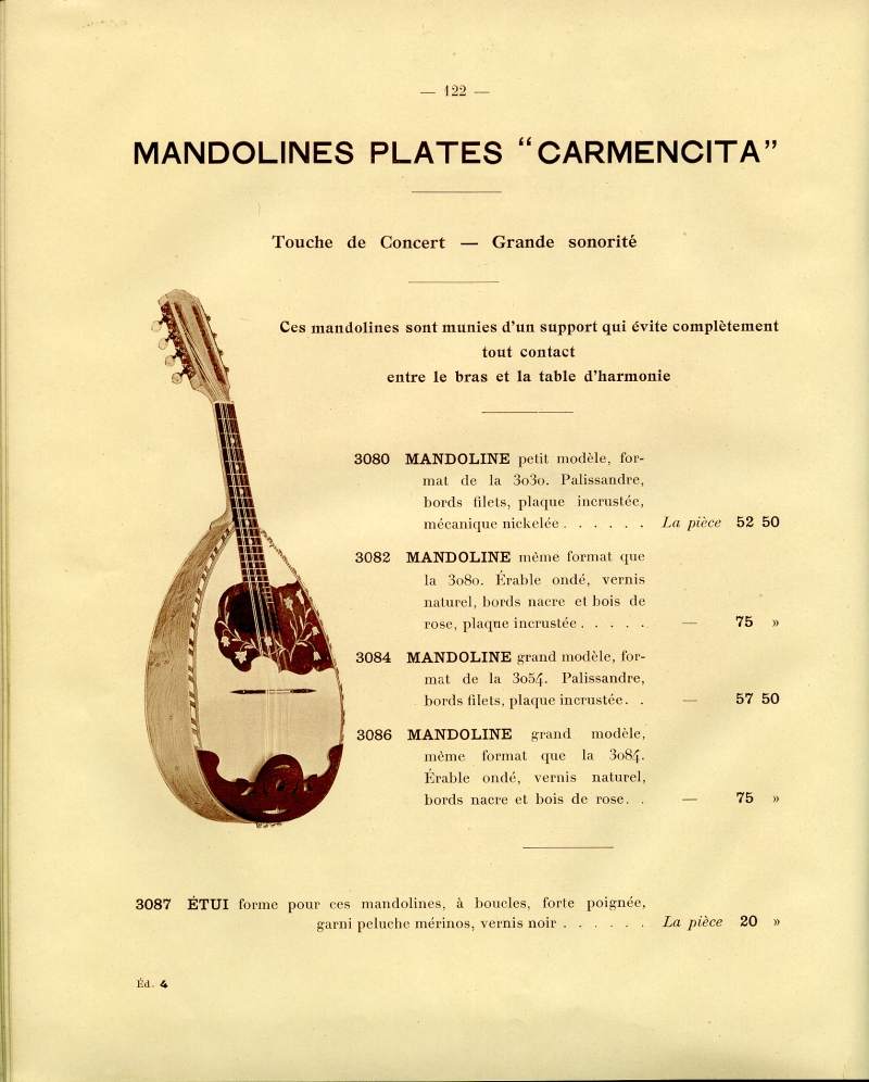 Catalogue gnral de lutherie Laberte  Mirecourt. 1912.