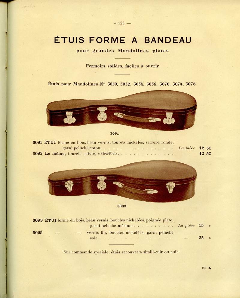 Catalogue gnral de lutherie Laberte  Mirecourt. 1912.