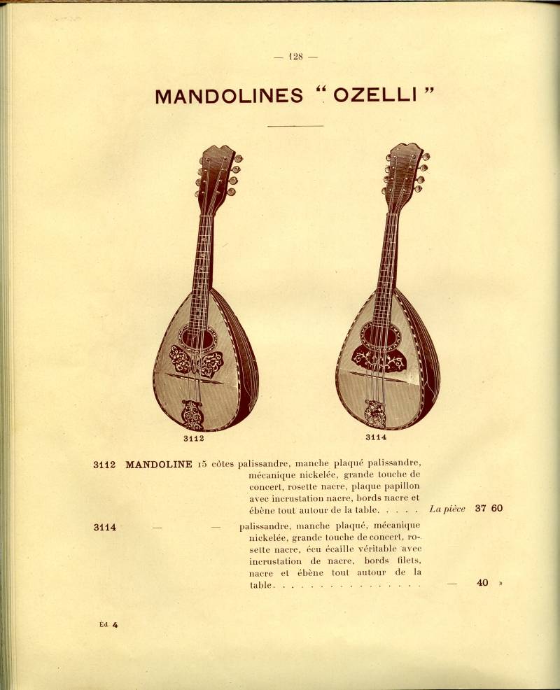 Catalogue gnral de lutherie Laberte  Mirecourt. 1912.