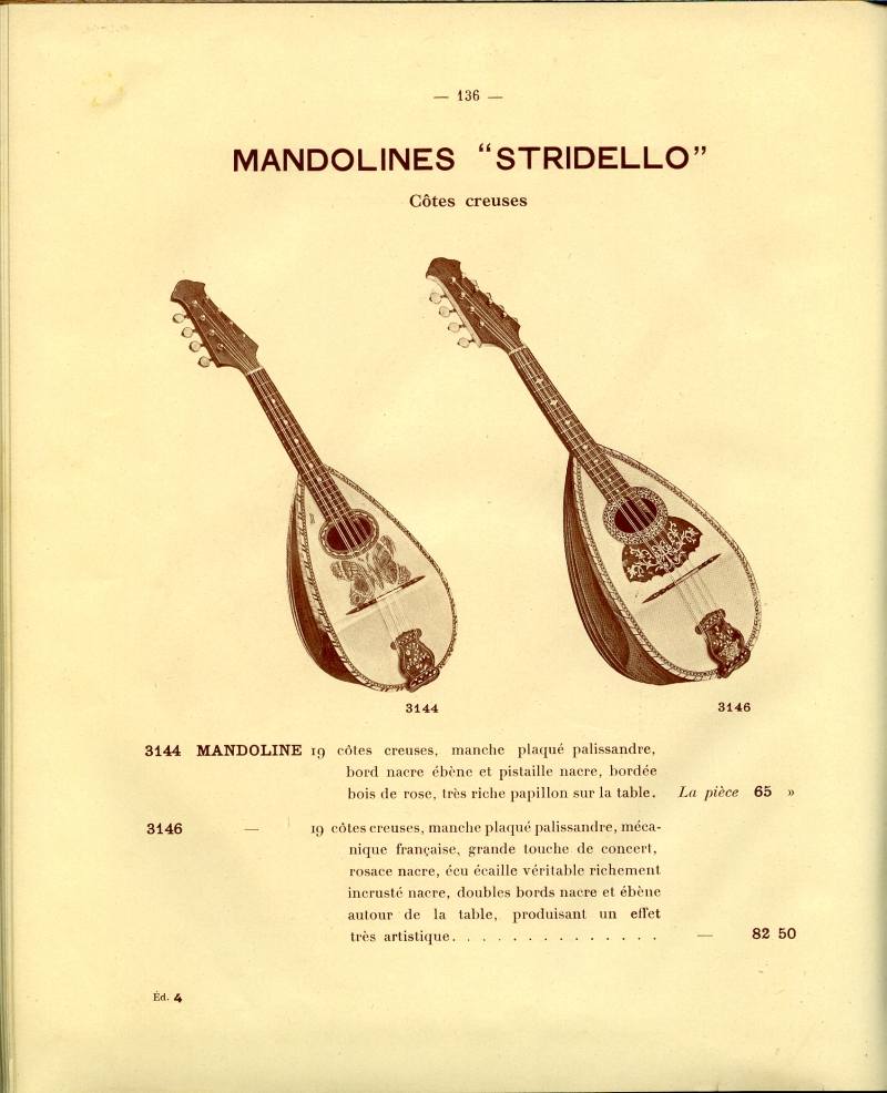 Catalogue gnral de lutherie Laberte  Mirecourt. 1912.