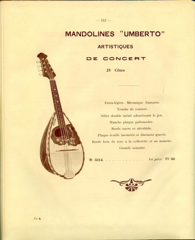 Catalogue gnral de lutherie Laberte  Mirecourt. 1912.