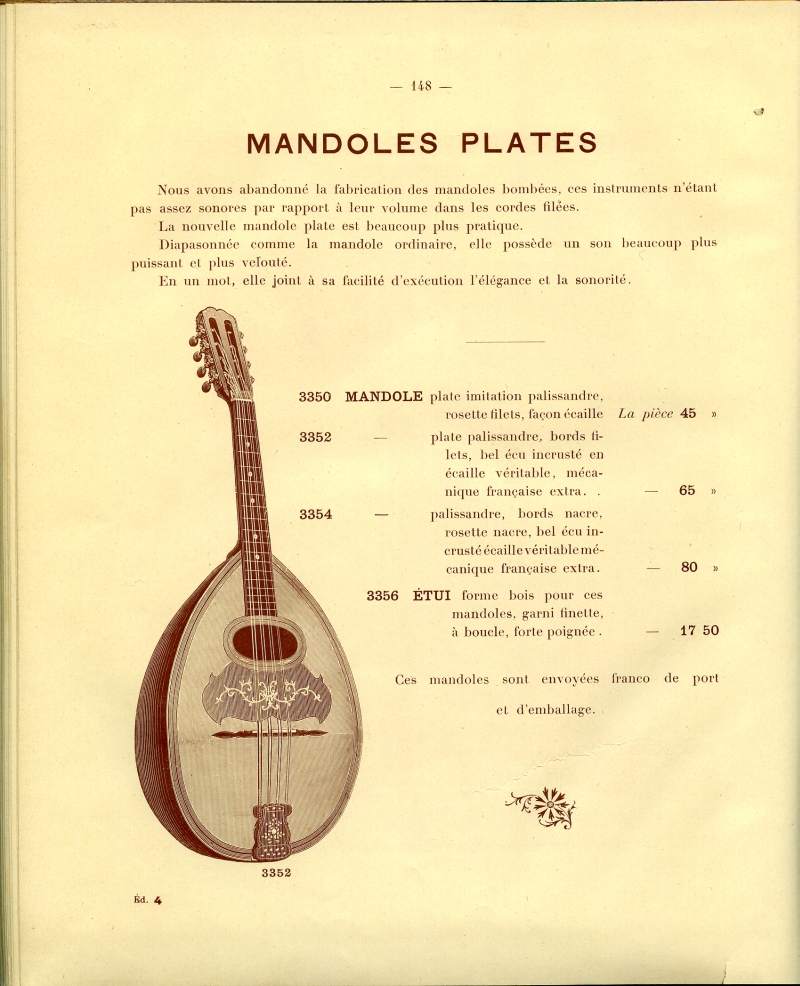 Catalogue gnral de lutherie Laberte  Mirecourt. 1912.