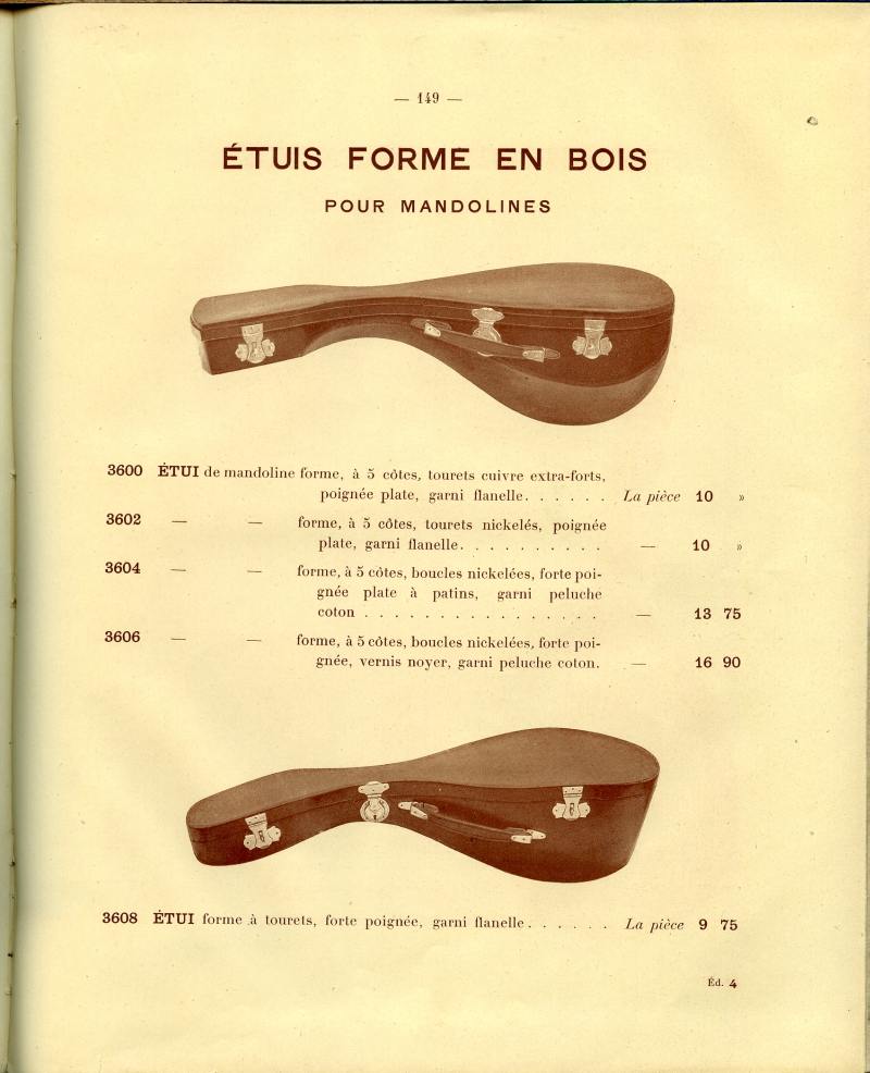 Catalogue gnral de lutherie Laberte  Mirecourt. 1912.