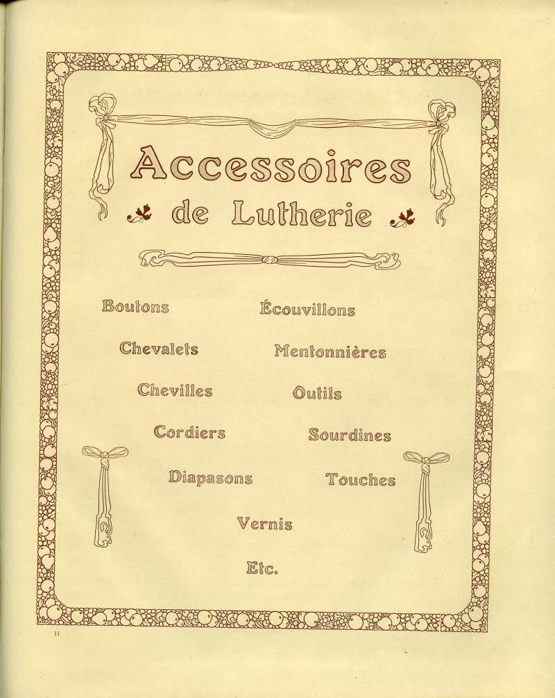 Catalogue gnral de lutherie Laberte  Mirecourt. 1912.