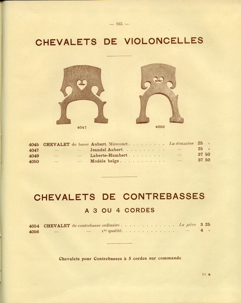 Catalogue gnral de lutherie Laberte  Mirecourt. 1912.