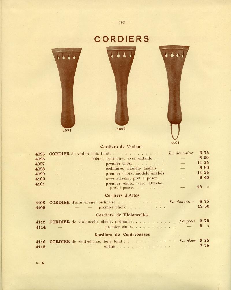 Catalogue gnral de lutherie Laberte  Mirecourt. 1912.