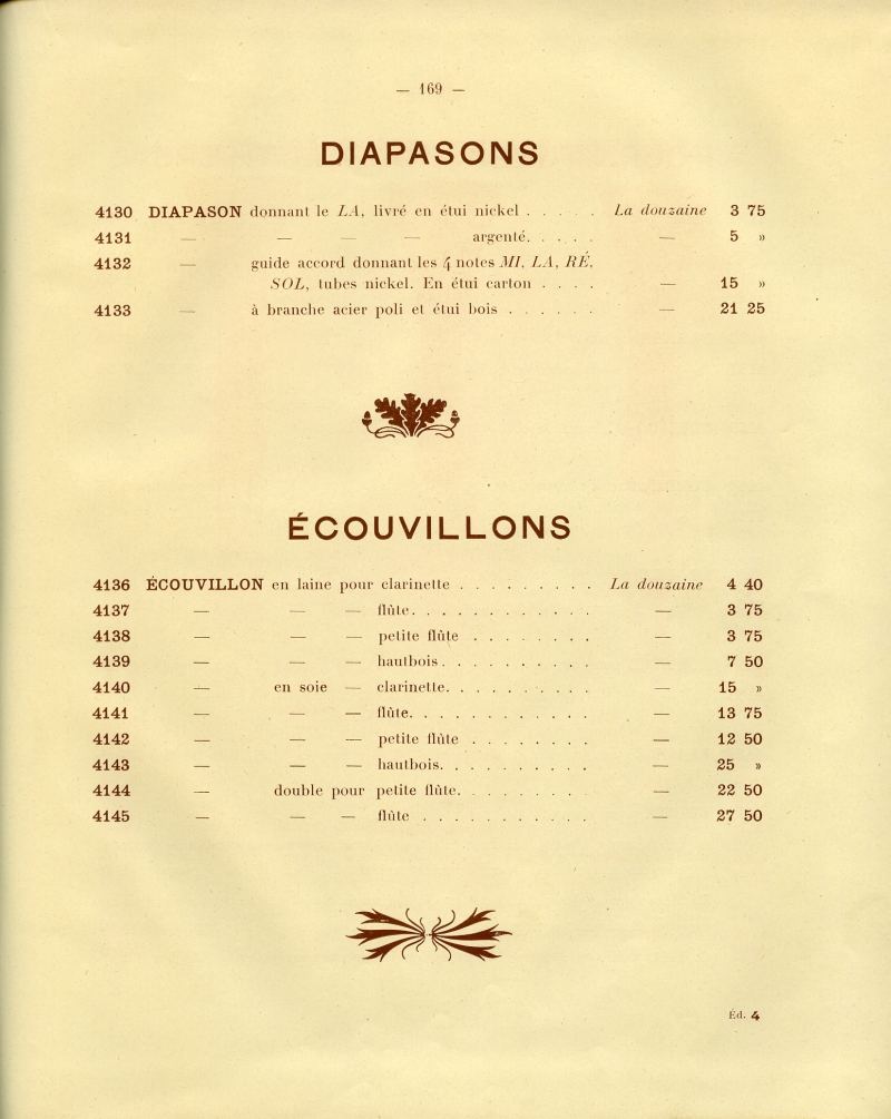 Catalogue gnral de lutherie Laberte  Mirecourt. 1912.