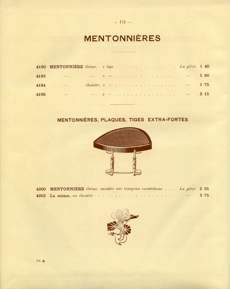 Catalogue gnral de lutherie Laberte  Mirecourt. 1912.