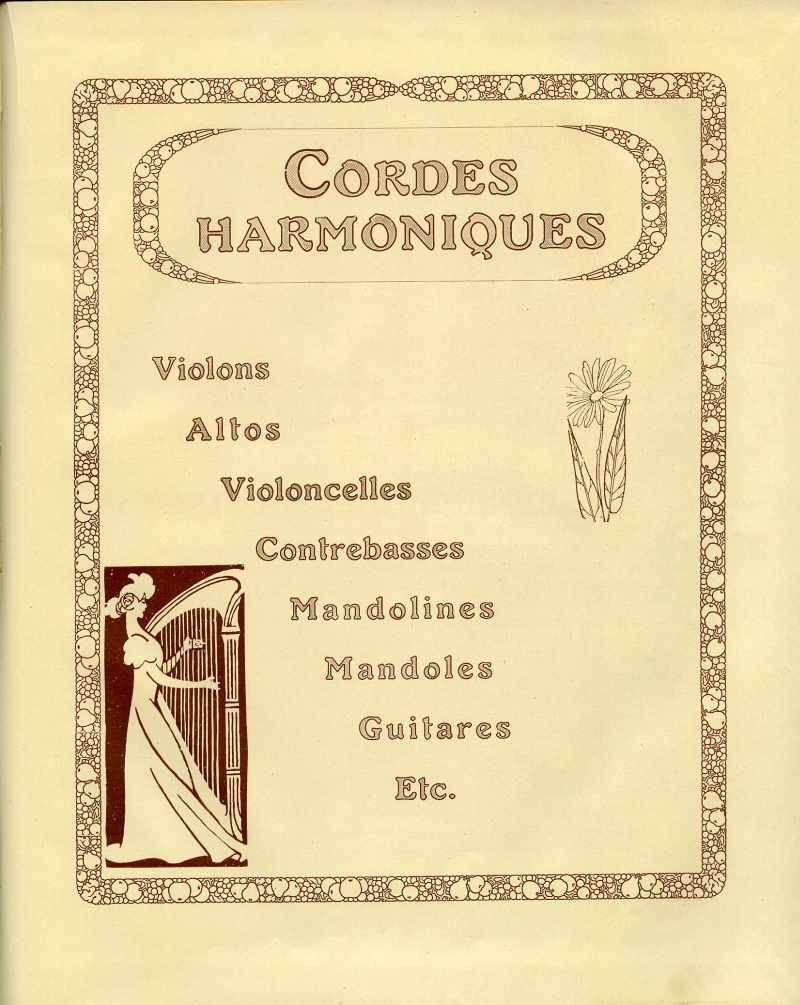 Catalogue gnral de lutherie Laberte  Mirecourt. 1912.