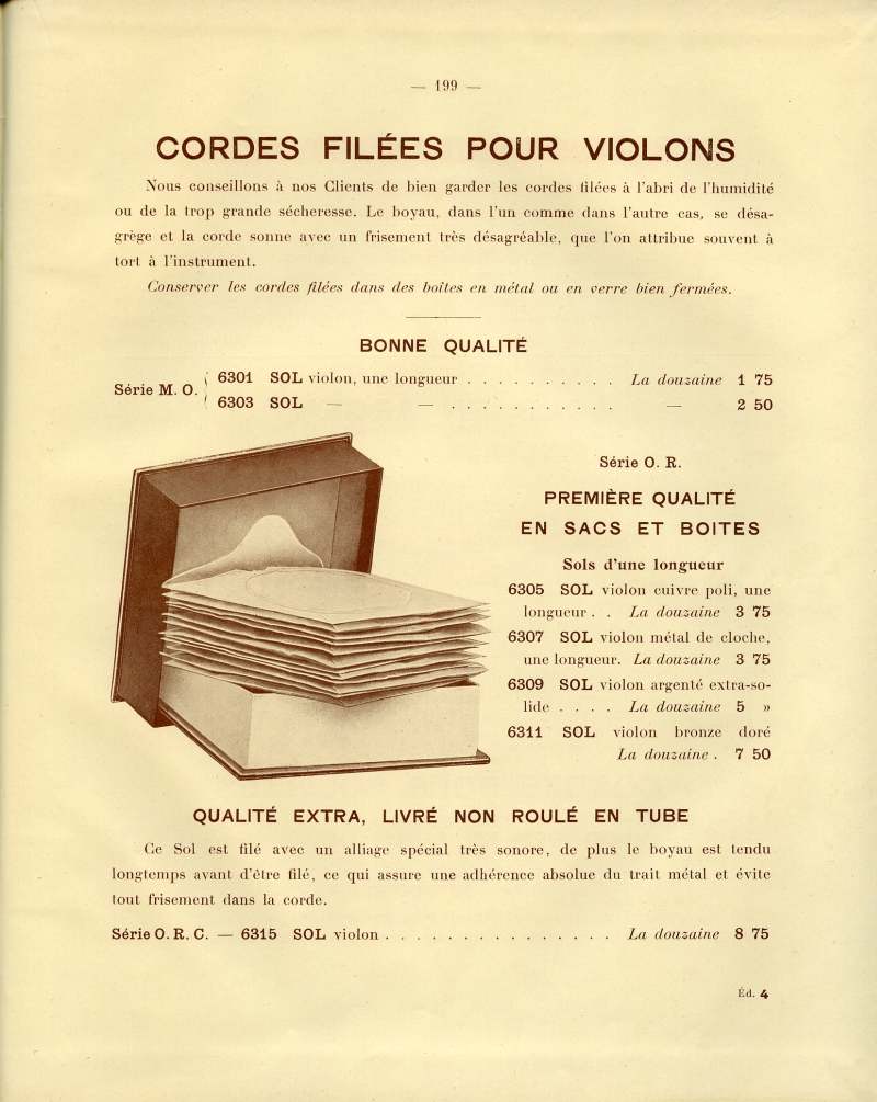 Catalogue gnral de lutherie Laberte  Mirecourt. 1912.