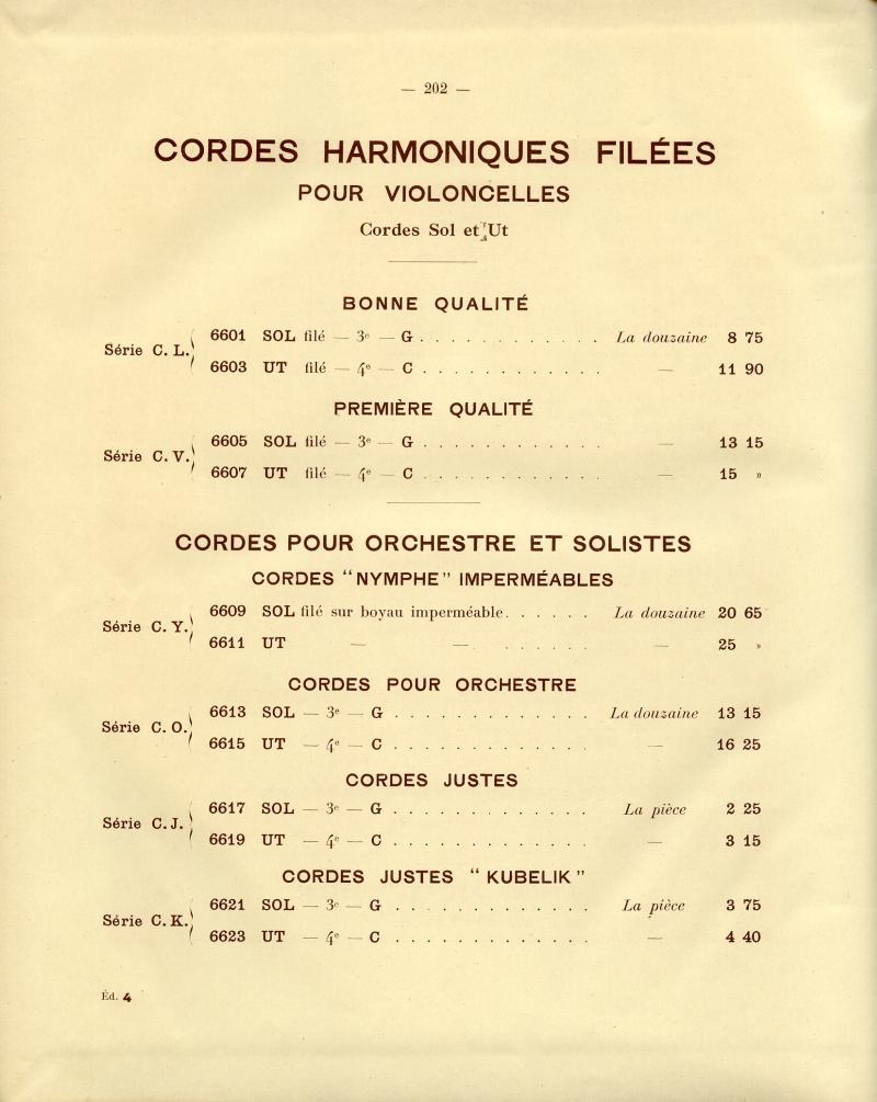 Catalogue gnral de lutherie Laberte  Mirecourt. 1912.