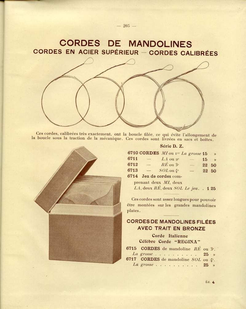 Catalogue gnral de lutherie Laberte  Mirecourt. 1912.