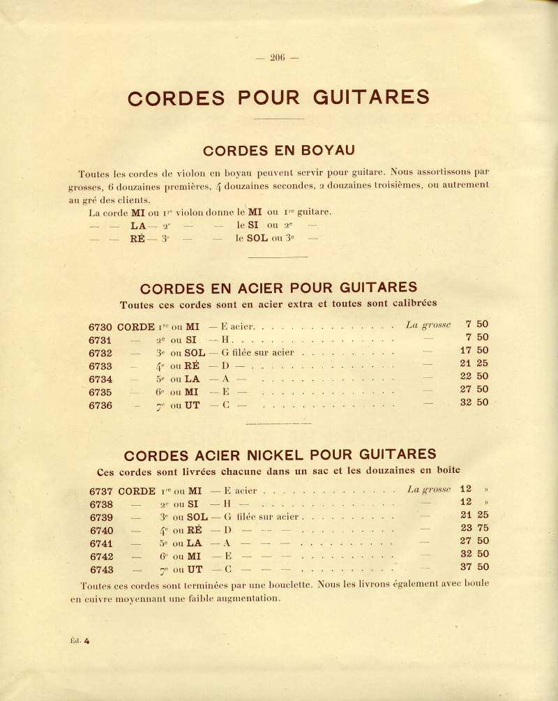 Catalogue gnral de lutherie Laberte  Mirecourt. 1912.