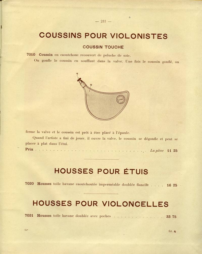 Catalogue gnral de lutherie Laberte  Mirecourt. 1912.