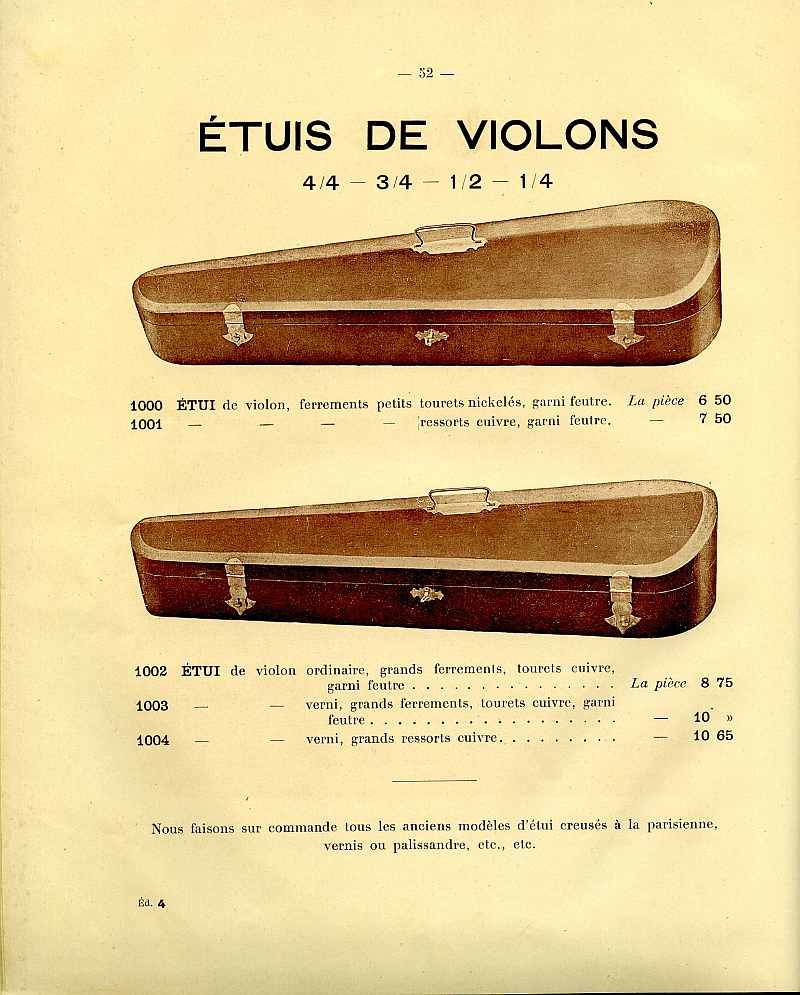 Catalogue gnral de lutherie Laberte  Mirecourt. 1912.