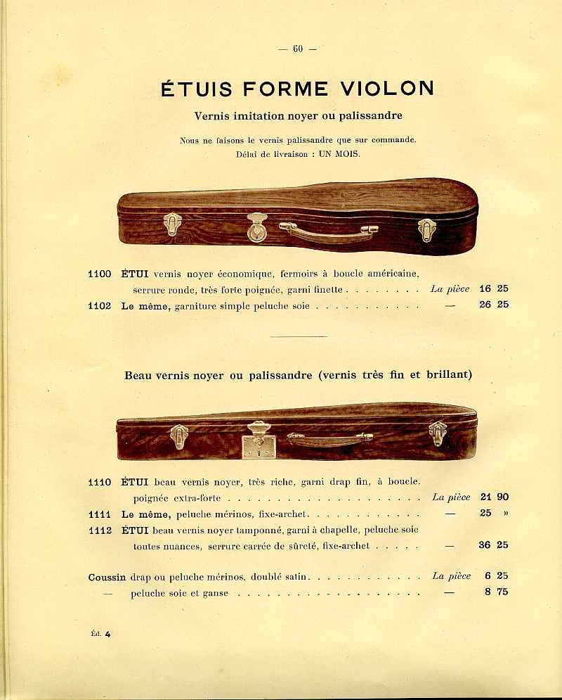 Catalogue gnral de lutherie Laberte  Mirecourt. 1912.