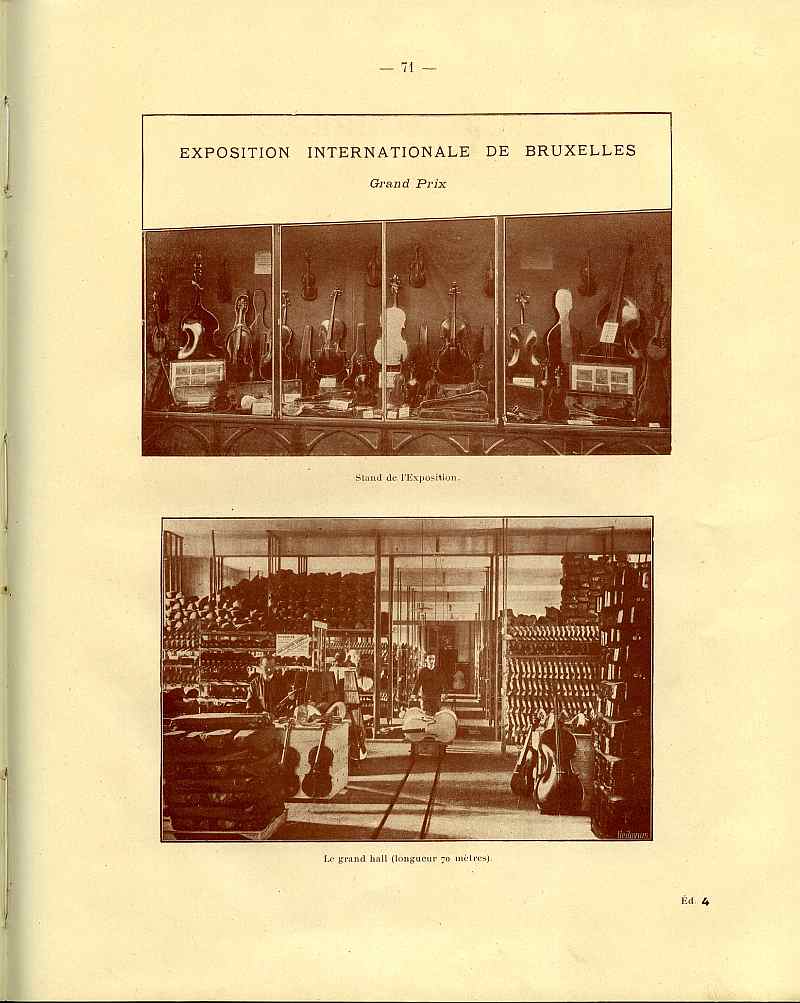 Catalogue gnral de lutherie Laberte  Mirecourt. 1912.