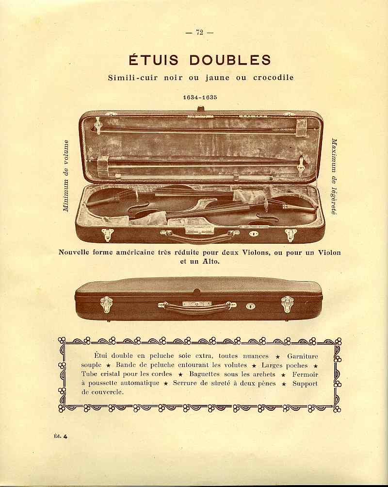 Catalogue gnral de lutherie Laberte  Mirecourt. 1912.