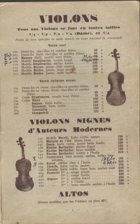 Laberte et Magni, catalogue de 1927.