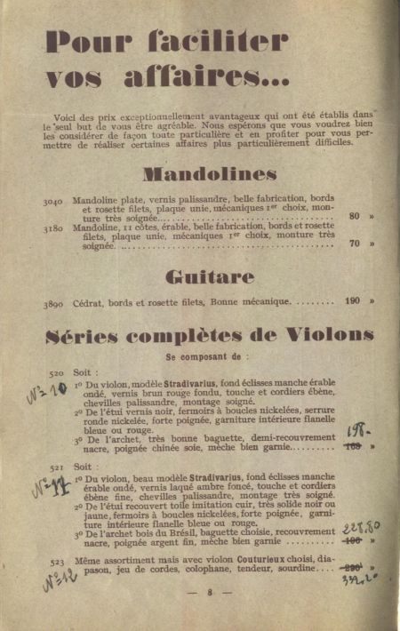 Laberte et Magni, catalogue de 1927.