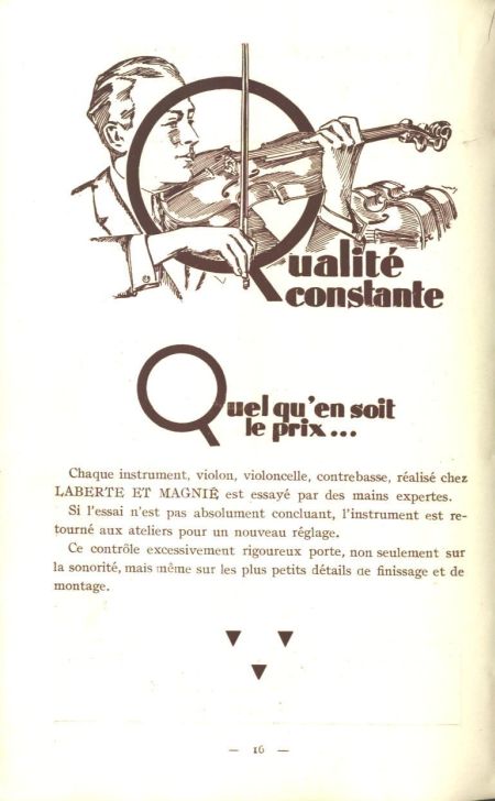 Laberte et Magni, catalogue de 1927.