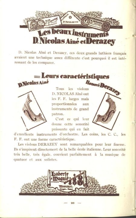 Laberte et Magni, catalogue de 1927.