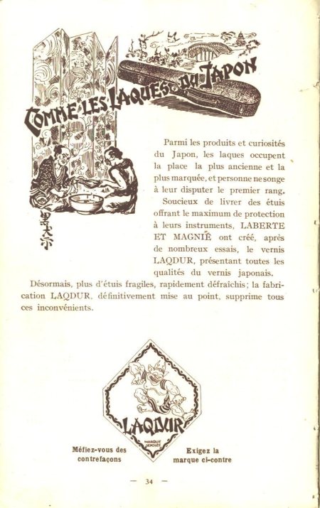 Laberte et Magni, catalogue de 1927.