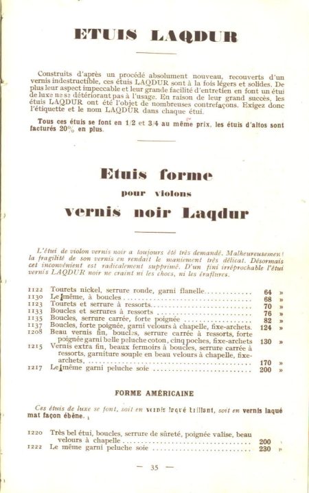 Laberte et Magni, catalogue de 1927.