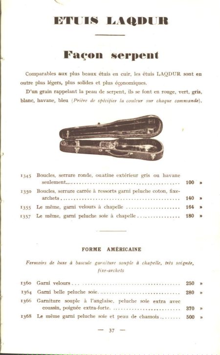 Laberte et Magni, catalogue de 1927.