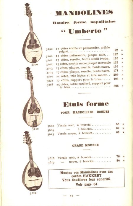 Laberte et Magni, catalogue de 1927.