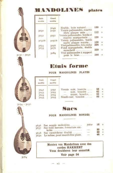 Laberte et Magni, catalogue de 1927.